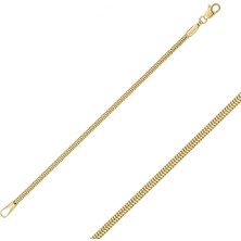 Hakan Mücevherat Yuvarlak Balıksırtı Model 1,5 mm 14 Ayar Altın Bileklik