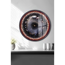 45 cm Temperli Cam Duvar Süsü 4 mm Cam Uv Baskı Dekoratif Duvar Tablosu