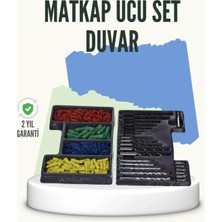 MiraLive Matkap Ucu Seti 24 Parça Organizer Kutulu Ahşap Metal Beton Uyumlu