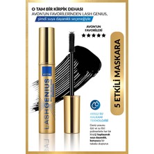 Avon Lash Genius Suya Dayanıklı Maskara - Hacim Verici Doğal Görünüm Koyu Siyah