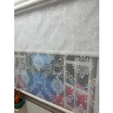 İREMKARAHOME Çift Mekanizmalı Tül ve Stor Perde Düz - Model 4
