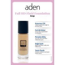 Timion Aden Full Hd Likit Fondöten 20 ml - 03 Beige(Bej) Lütfen Alacağınız Ürünün Açıklama ve Özell