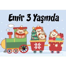 Reysa Tasarım Trendeki Hayvanlar Doğum Günü Afişi - 70X100 cm