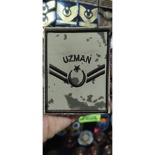 Çukurova Ütü Çöl Desenli Jandarma Uzman Çavuş 12 cm x 9 cm Nakış Rütbe