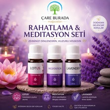 Çare Burada Arjens Lotus & Meditation & Lavender Esans 10 ml | Rahatlama & Meditasyon Seti
