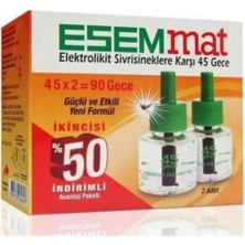 Esemmat Sivrisineklere Karşı Elektrolikit Yedek 45 Gece 2'li Pkt.