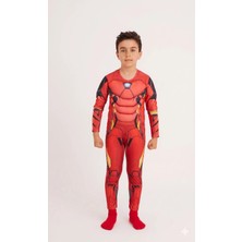 Sibel Günay Butik Demir Adam Kaslı Çocuk Kostümü – Iron Hero Süper Kahraman Kostümü