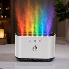 Al-tech Bilişim Efektli Hava Nemlendirici ve Aromaterapi Difüzörü 900 ml Büyük Kapasite, Rgb LED Işık, 6 Çıkışlı Güçlü Püskürtme