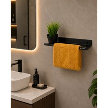 Blaene Mat Siyah 304 Paslanmaz Çelik Raflı Havluluk Organizer - BTH-008
