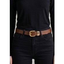 Kemerix %100 Hakiki Deri Kadın Takım Tokalı Kemer 2.8 cm Jean Kemeri