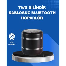 Hace Bazaar Taşınabilir Silindir Tasarım Bluetooth 5.0 Hoparlör Yüksek Bas Performanslı