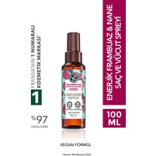 Yves Rocher Saç ve Vücut Spreyi- Enerjik Frambuaz Nane- VEGAN-100ML