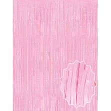 Hace Bazaar Soft Pembe Püsküllü Kapı Perdesi