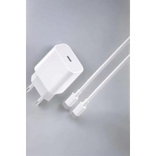 Hace Bazaar Ios Uyumlu Type-C Girişli Hızlı Şarj 15/15 Pro Max Adaptör ve Kablosu