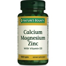 Nature's Bounty Calcium Magnesium Zinc With Vitamin D3 100 Tablet