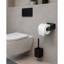 Blaene Mat Siyah 304 Paslanmaz Çelik Minimal Tuvalet Kağıtlığı - BTH-016