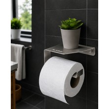 Blaene Fırçalı Paslanmaz 304 Paslanmaz Çelik Premium Raflı Tuvalet Kağıtlığı - BTH-014A