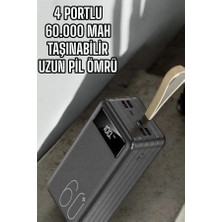 Hace Bazaar Powerbank 60.000 Mah Dijital Göstergeli 4 Portlu Taşınabilir