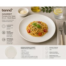 Bonna Gourmet Düz Tabak 21 cm.