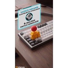 Bitenzo 3D Mekanik Klavye Wasd Joystick Aparatı - Fps ve Macera Oyunları Için Arcade Kontrol Adaptörü