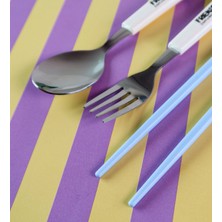 Çılgıntrend Hayvan Figürlü Çocuk Çatal Kaşık ve Chopstick Seti 3'lü Takım