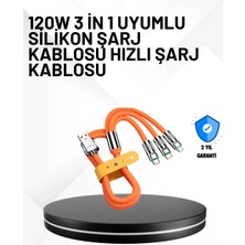 Hace Bazaar 3’ü 1 Arada Kablo – 120W Hızlı Şarj ve Veri Aktarımı Özellikli
