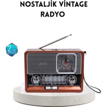 Hace Bazaar Dekoratif Vintage Radyo – Klasik Görünüm, Modern Fonksiyon ve Uzun Ömürlü Kullanım