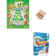 Ünlüler Karması Jett 4'ten 5'e Geçenler Için Yaz Tatil Kitabı ve Yanıt Tatil Kitabı + Telefon Standı
