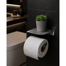 Blaene Fırçalı Paslanmaz 304 Paslanmaz Çelik Raflı Tuvalet Kağıtlığı - BTH-014