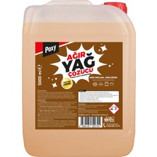 Poxy Ağır Yağ Çözücü 5000 ml Aspratör Fırız Izgara Ocak Kalıplaşmış Kurumuş Yağlarda Dahi Etkili
