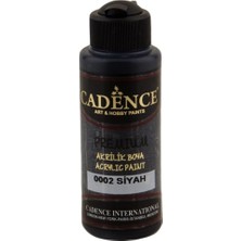 Cadence Akrilik Boya 120 ml Siyah (Su Bazlı -Ahşap Boya)