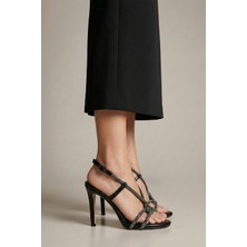 Nemesis Shoes Sasha Kadın Topuklu Abiye Sandalet Siyah