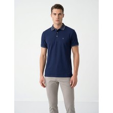 Giyim Dünyası Erkek Polo Yaka Kısa Kol Tshirt Lacivert