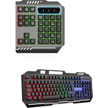 Techugo Rgb Işıklı Gaming Oyuncu Klavye Q Klavye Mouse Hediyeli