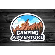 Sticker Usta Camp Adventure Sticker - 4x4 Off Road Araba Oto Motosiklet Karavan Araç Cam Sticker - 00222