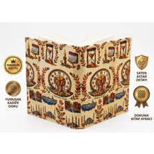 Gofitap Zamanın Eriyişi Kadife Kitap Kılıfı- Premium Kalite- (Saten Astarlı, Dokuma Ayraçlı, Çift Dikişli Dayanıklı Tasarım)