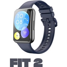 PSGT Huawei Watch Fit 2 Uyumlu Akıllı Saat Kordon Band Serisi Klasik Kordon Silikon Strap Kayış