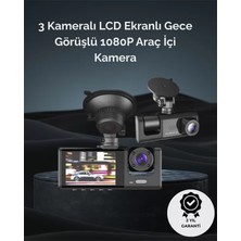Hace Bazaar 1. 3 Kameralı Full Hd Araç Kamerası – Ön, Iç ve Arka Görüş ile %100 Kapsama
