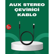 Hace Bazaar Lightning To 3.5mm Aux Ses Dönüştürücü Kablo 1 Metre Stereo Uyumlu