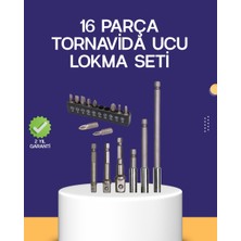 Techugo 16 Parça Bits ve Adaptör Seti Vidalama Tamir Bakım Seti