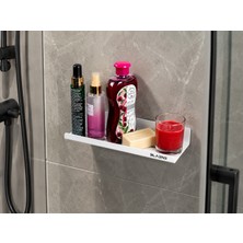 Blaene Mat Beyaz 304 Paslanmaz Çelik Geniş Banyo Rafı - BTH-019