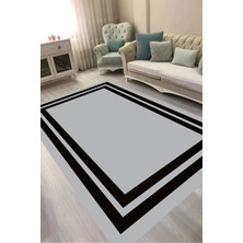 Alanur Home Dijital Baskılı Dikdörtgen Salon Halısı | Kaymaz Yıkanabilir | Keçe Taban | Geometrik | 1696
