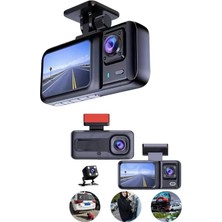 Hace Bazaar Ekranlı Sürüş Kaydedici Dvr Ön ve Arka Kameralı Full Hd Çözünürlüklü