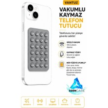 3gen Case Cep Telefonu Tutucu Vantuz Vakumlu Kaymaz Tüm Telefonlar ile Uyumlu Yapışkanlı Telefon Tutucu Gri