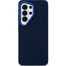 Piyasa Sepeti Aurum Vegan Leather Case Midnight Navy Galaxy S26 Ultra