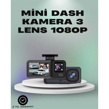 Hace Bazaar 3 Kanallı Araç Kamerası – Full Hd 1080P Kayıt, 2” Ekran, Park Gözetimi Desteği