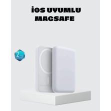 Hace Bazaar Magsafe 15W Kablosuz Hızlı Şarj, Lightning Girişli Taşınabilir Batarya