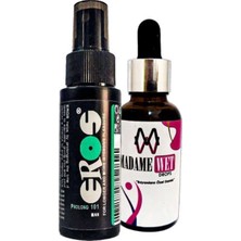 Timion Eros Pro 101 Erkekler Için Büyük Boy  Sprey 60 ml ve Madamewet Kadınlara Özel 30 ml Lütfen Ala