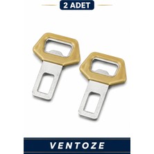 Ventoze 2 Adet GOLD Kemer Tokası Tasasrımlı Açacak | Universal Her Araca Uyumlu Takım