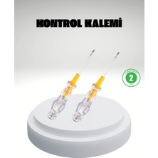 Techugo Elektrik Test Kalemi Neon Işıklı Nikel Kaplama 110-220V Dirençli